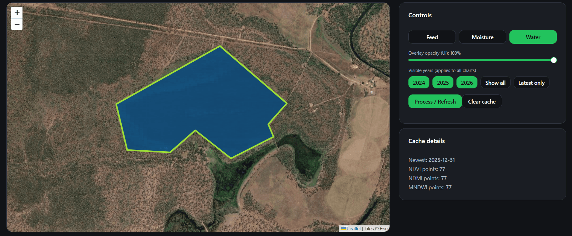 Farm Paddock Monitoring Using Satellite Imagery